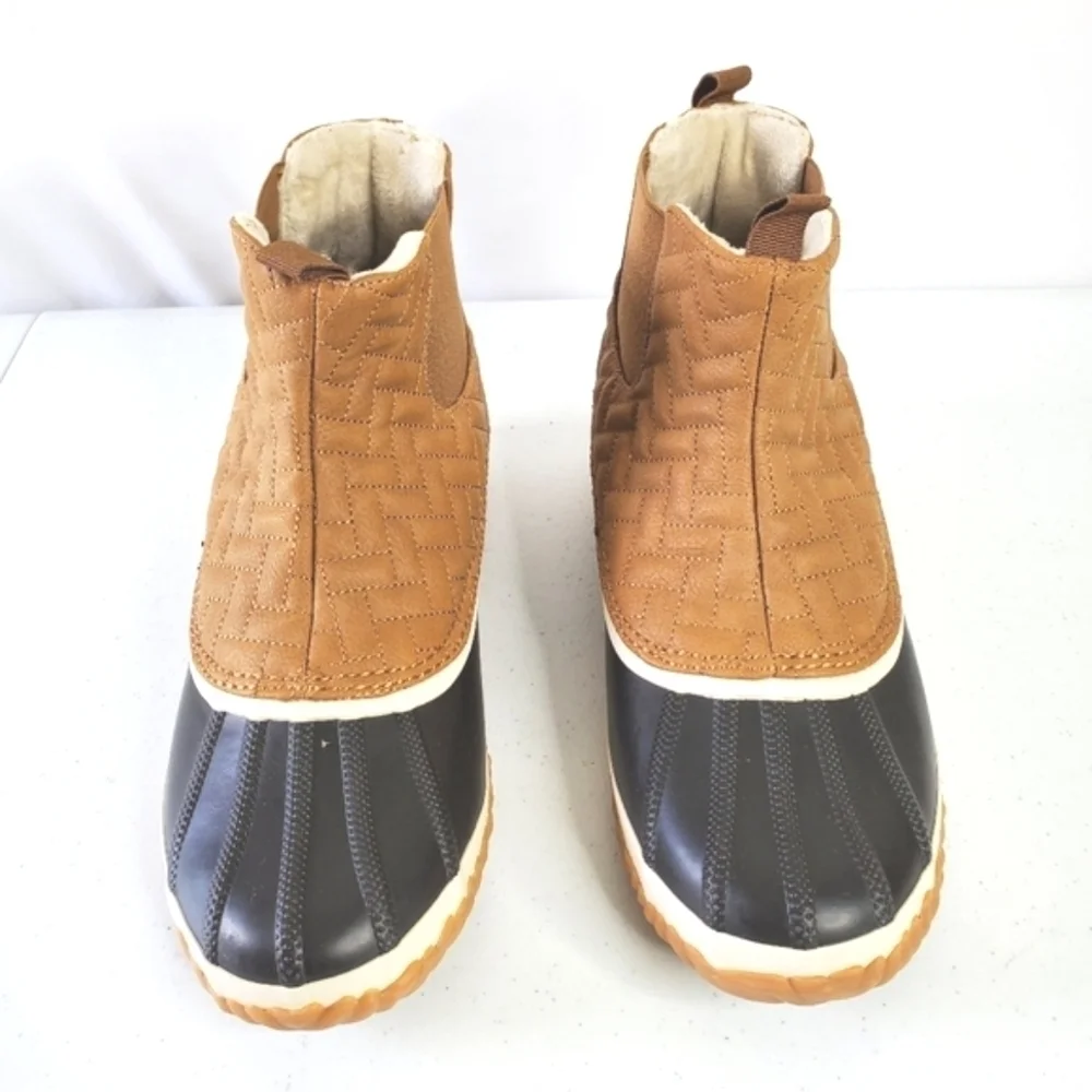 Jambu JBU Paisley Waterproof Boots Size‎ 9 Pull-on Leather Rubber Ankle Booties